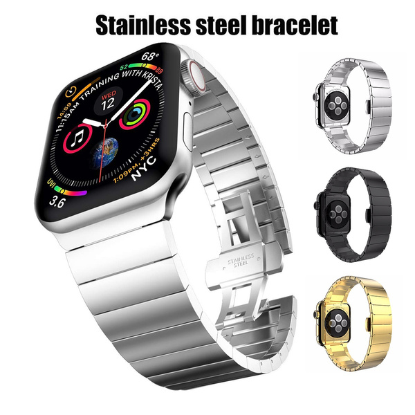 Amazon.com: Aottom Compatible for Apple Watch Strap 40mm 38mm Ceramic  iWatch Series 6/5/4/SE Strap for Women Men Stainless Steel Butterfly Buckle  Bracelet Wristband for 38mm 40mm Apple Watch SE Series 6/5/4/3/2/1 :